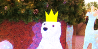ガーデンプレイスの王冠シロクマ